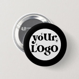 Minimalist Logo Business 6 Cm Round Badge