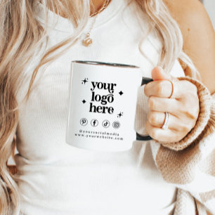 Minimalist Logo Business Branding  Mug