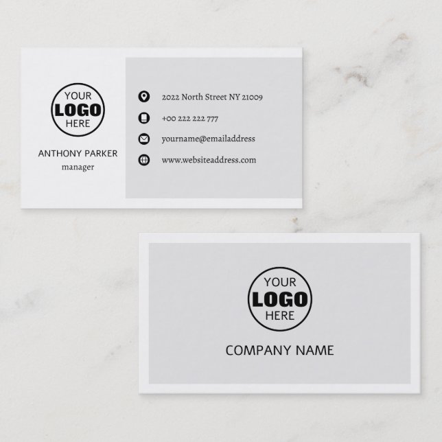 Minimalist Logo Business Card (Front/Back)