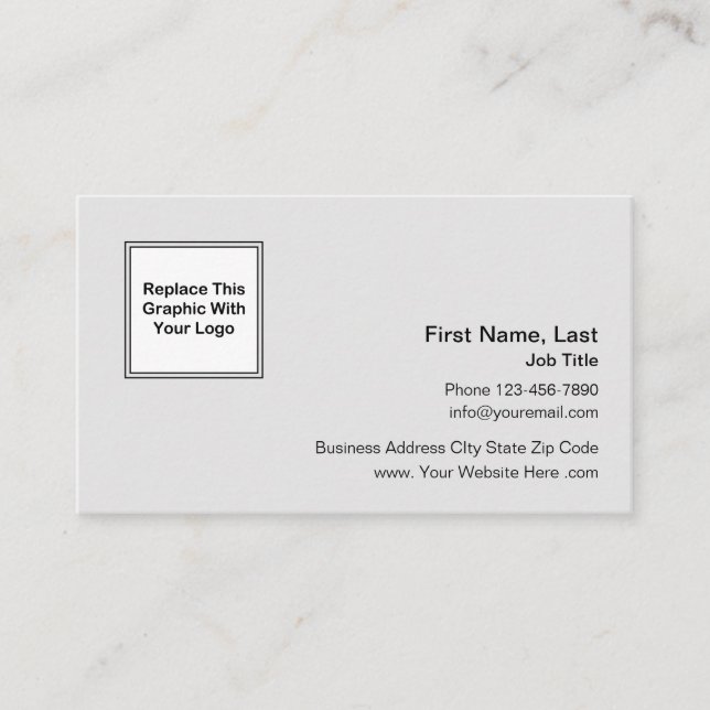 Minimalist Logo Business Cards (Front)