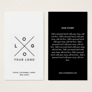 Minimalist Logo Business Hang Tag