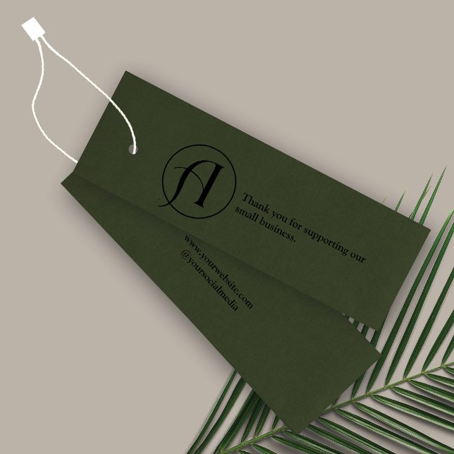 Minimalist Logo Business Hang Tag Card (Creator Uploaded)