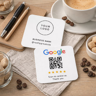 Minimalist Logo Business Name Contact QR Code