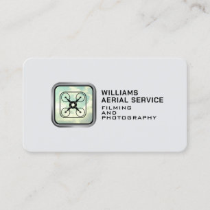 Minimalist logo drone business card