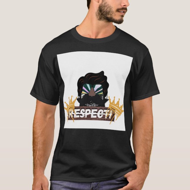 "Minimalist Logo Style Men's T-Shirt – Modern Grap (Front)