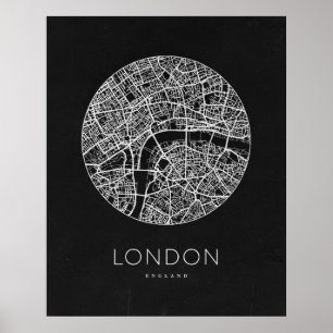 Minimalist London City Map Poster