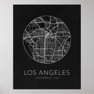 Minimalist Los Angeles City Map Poster