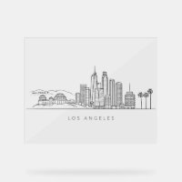 Minimalist Los Angeles Skyline Illustration