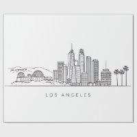Minimalist Los Angeles Skyline Illustration