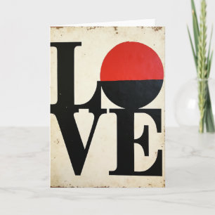 Minimalist Love Art Card