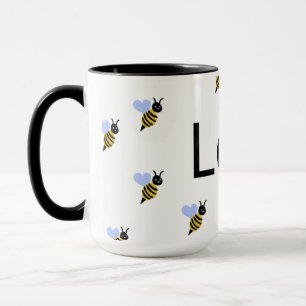 Minimalist Love & Bees Mug – Romantic Gift for Any