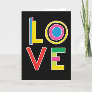 Minimalist Love Circles Card
