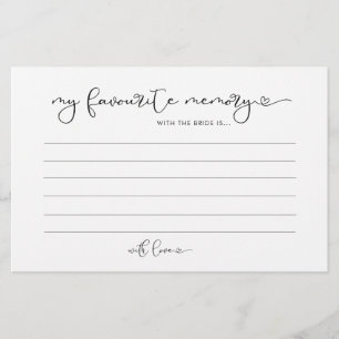 Minimalist love heart my favourite memory card