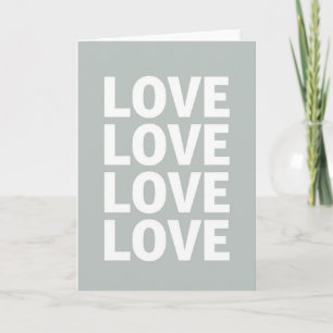 Minimalist Love Message Card