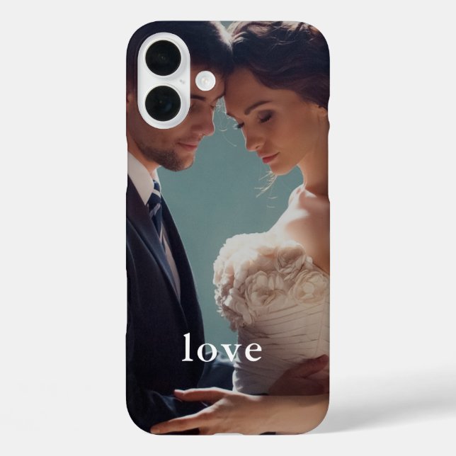 Minimalist Love Photo Phone Case (Back)