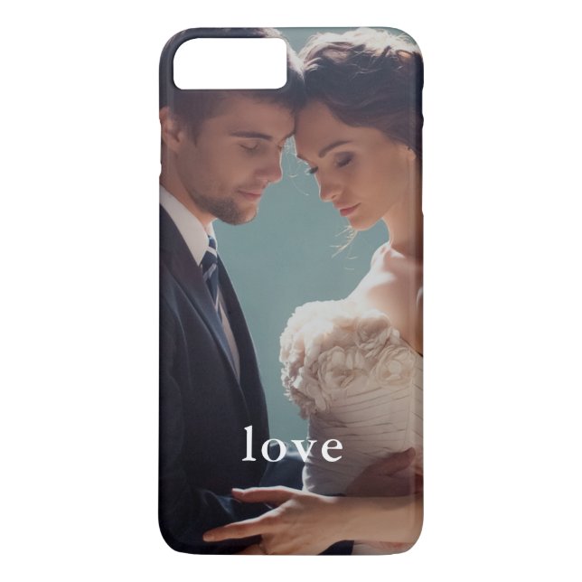Minimalist Love Photo Phone Case (Back)