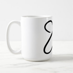 Minimalist "love" Word Typography Design Coffee Mug