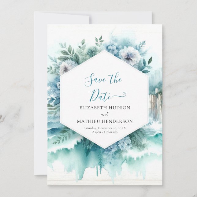 Minimalist Lovely Nautical Wedding Save The Date (Front)