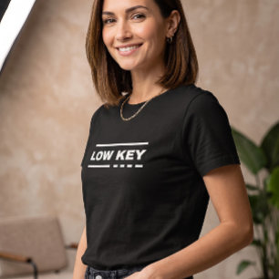 Minimalist Low Key Text Graphic Tee Modern