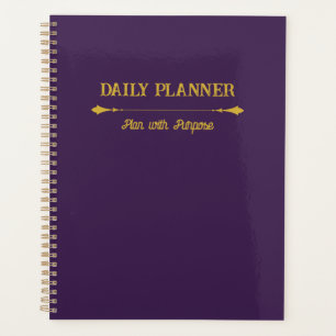 Minimalist Loyal Plum Gold Planner