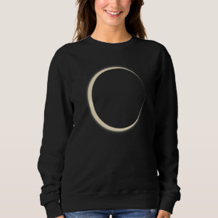 Minimalist Luna Eclipse Moon White And Black Sweatshirt