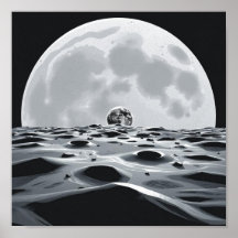 Minimalist Lunar Landscape