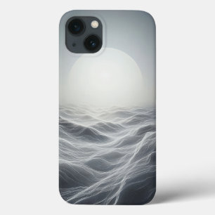 Minimalist Lunar Mesh Phone Case - Ethereal White 