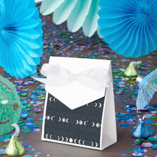 Minimalist Lunar Phases Pattern with Stars and Nig Favour Box