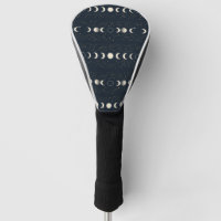 Minimalist Lunar Phases Pattern with Stars and Nig