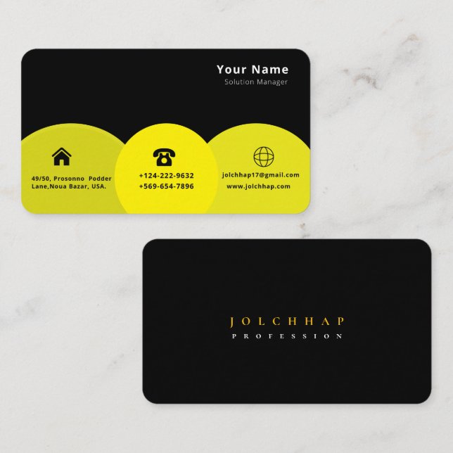 Minimalist  Luxe Busines Business Card (Front/Back)