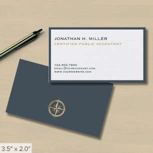 Minimalist Luxury Accountant Business Card