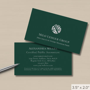Minimalist Luxury Accounting Firm Business Card
