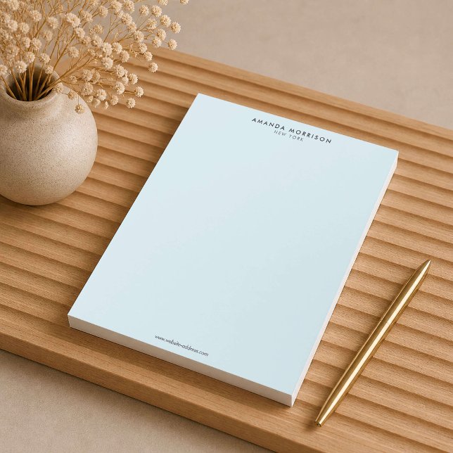 Minimalist Luxury Blue Notepad (Creator Uploaded)