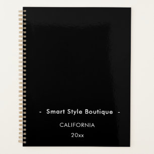 Minimalist Luxury Boutique Black and White Planner
