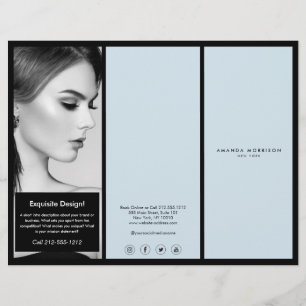Minimalist Luxury Boutique Black/Blue Brochure