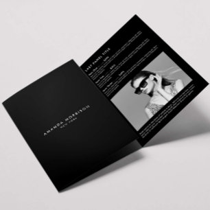 Minimalist Luxury Boutique Black Brochure