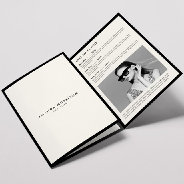 Minimalist Luxury Boutique Black/Ivory Brochure (Creator Uploaded)