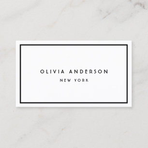 Minimalist Luxury Boutique Black/Ivory  Business Card