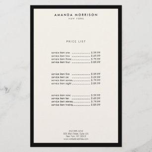 Minimalist Luxury Boutique Black/Ivory Flyer