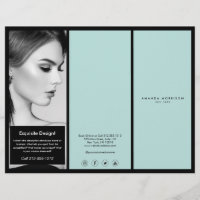 Minimalist Luxury Boutique Black/Mint Brochure