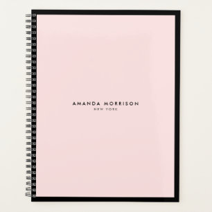 Minimalist Luxury Boutique Black/Pink Appointment Planner