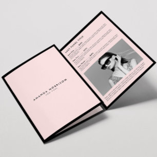 Minimalist Luxury Boutique Black/Pink Brochure