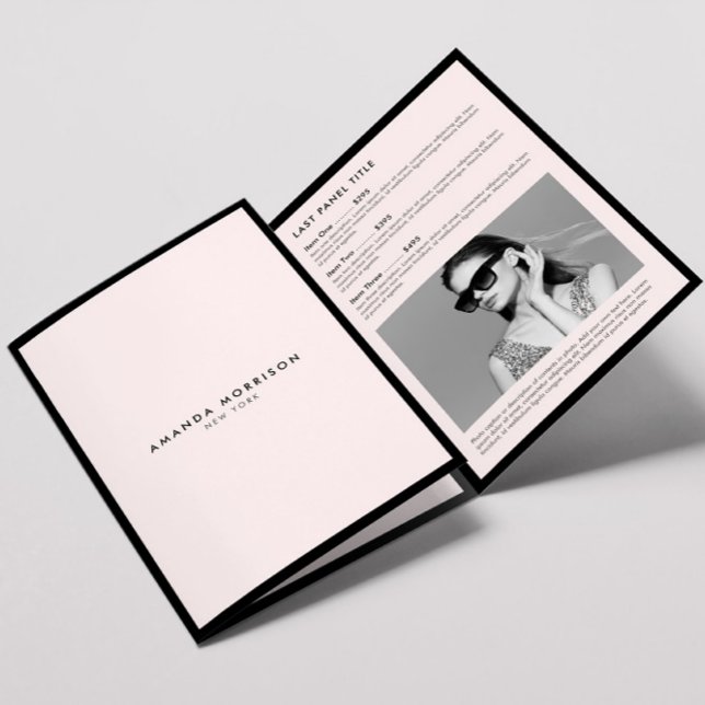 Minimalist Luxury Boutique Black/Pink Brochure (Creator Uploaded)