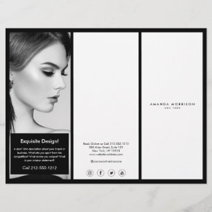 Minimalist Luxury Boutique Black/White Brochure