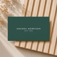 Minimalist Luxury Boutique Dark Forest Green