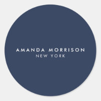 Minimalist Luxury Boutique Dark Navy Blue