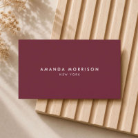Minimalist Luxury Boutique Deep Burgundy Red