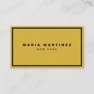 Minimalist Luxury Boutique Gold/Black Business Card