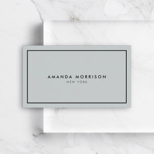 Minimalist Luxury Boutique Grey/Black Business Card