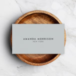 Minimalist Luxury Boutique Grey Business Card<br><div class="desc">An elegant and refined design elevates your name or business name through minimal and modern styling. The light grey background gives a distinguished feel to this classic business card design template. © 1201AM CREATIVE</div>